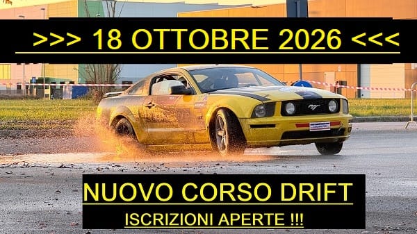 CORSO DRIFT 18 OTTOBRE 2026 !!!